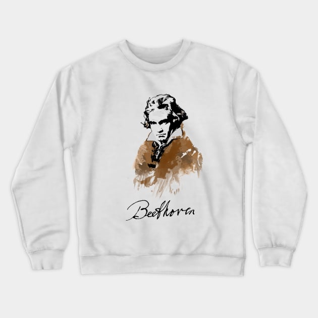 Beethoven Crewneck Sweatshirt by vivalarevolucio